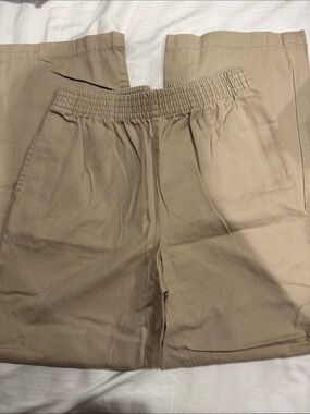 TNA Women's Straight Leg Elastic Waist Pants — Tan
